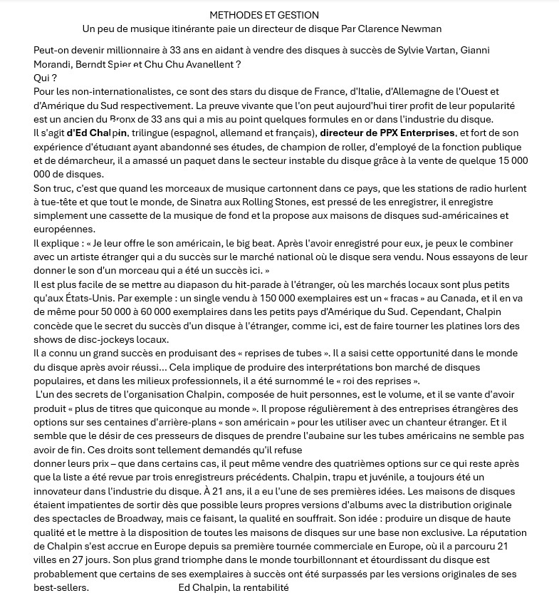 Chalpin Document